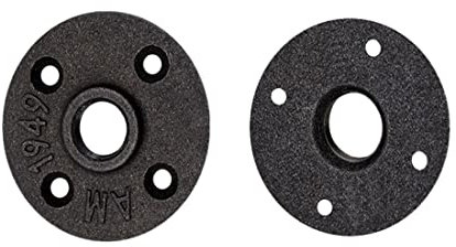 WANGBINGXING Flansch 1 stück Gewinde Eisen Rohrfittings Wandhalterung Boden Antik Flansch Stück Hardware Werkzeug Gusseisen Flansche (Color : B Type DN50)