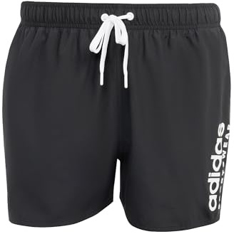 adidas Hombre Essentials Logo CLX Shorts, Black, S