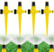 4 Stück Rasensprenger 180°, Hillylolly Gartensprenger Einstellbar, Rasensprenger Kleine Fläche, Gartensprinkler Set, Garden Sprinkler Automatic 360° für Rasen Pflanzen Gemüse Blumen Pastorale
