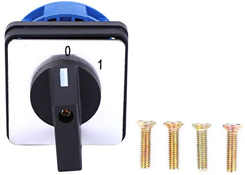 TOWEBOORY Universal Umschalter, AC 690V 20A Universal Nockenschalter 2-Position Rotary Cam Umschalter BEM28-25/1 C02 für Fabriken, Werkstätten, Industriellen Produktionsanlagen