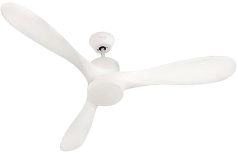 Taurus - Ventilador de Techo Fresko Pure 3B 40W | 3 Aspas | Diámetro 132cm | Motor DC | Ultrasilencioso | 3 Tipos de Luz | 6 Velocidades | Función Verano/Invierno | Temporizador 8h