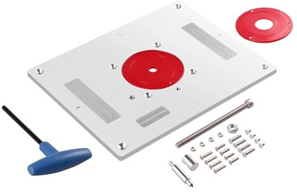 Mesa de fresadora Fresadora De Madera Eléctrica Múltiple Universal, Placa Abatible, Guía De Mesa, Enrutador, Placa De Inserción De Mesa For Banco De Carpintería Para motores, máquinas de grabado y rec