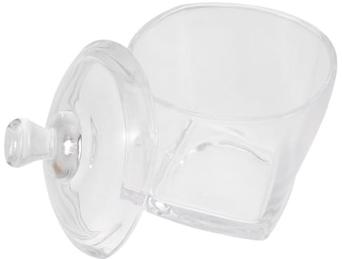 Ciieeo Candy Snack Jar Glass Jar Lid for Desktop Use Glass Jewelry Holder for Home Snack Storage and Party Supplies