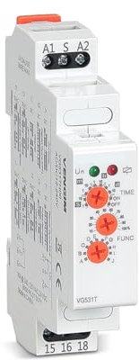 DAISHUJIE relé Relé Temporizador multifunción 16A 12V 24V 220V 230 voltios CA CC con 10 Funciones Relé de Tiempo de retardo de Apagado de Carril DIN