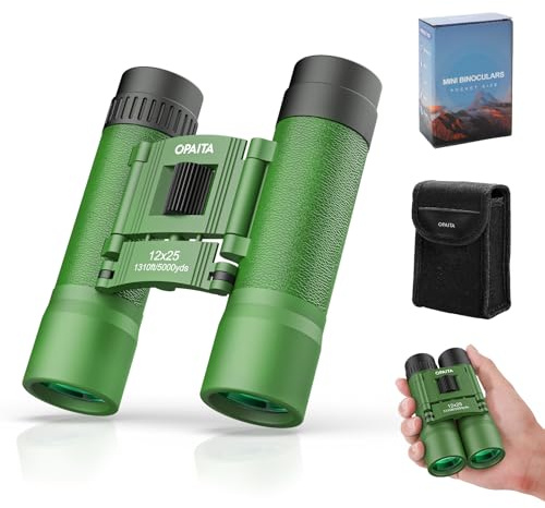 12x25 Binoculars for Adults High Power - OPAITA Compact Small Binoculars for Kids with Large View for Bird Watching Stargazing Hunting Cruise Ship Travel Hiking Opera