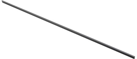 GTV long Möbelgriff PILLAR, aluminium, mattschwarz, schlank und elegant, für hohe Möbel, vielseitig, 1200 x 18,5 x 10,7 mm, mit Schrauben, modern und funktional