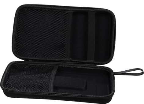 CATIEBYE Wireless Microphone Storage Bag Compact and Protective Carrying Case for Dual Microphones Accessories and Cables Shockproof Audio Mic Protective Pouch for Travel and Organization