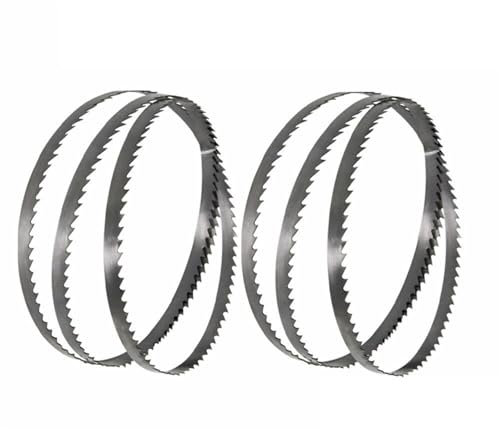 GeOinQL Metall-Bandsäge, 3/8 Zoll breites Sägeblatt for die Holzbearbeitung, 6 T 56 1/8 Zoll Bandsägeblätter, 10 mm breites tragbares Bandsägeblatt for 28-180 28-185 2 Stück