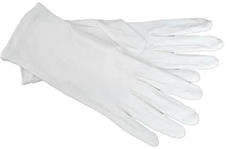 BAUMWOLLHANDSCHUHE Gr.L rohweiß 1 Paar 1 St
