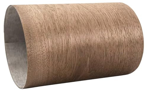 1 Stück unbehandeltes, dünnes, dekoratives Holzfurnier, 0,2 mm x 19 x 270 cm, Schwarznussfurnierplatten für die Lautsprecherrenovierung und Möbelrestaurierung