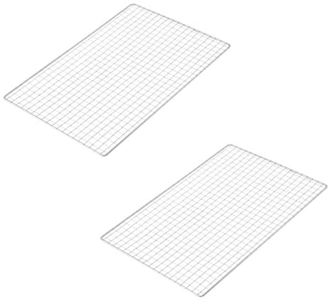 Gatuida 2stücke Grillmatte Antihaft Grillnetz Für Fleisch Outdoor Backnetz Für Camping Und Grillen Tragbare Grillzubehör