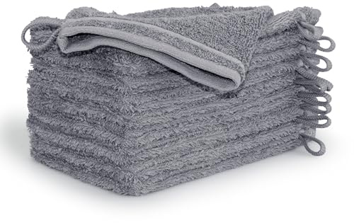 Möve Waschhandschuhset New Classic 10-TLG Handtücher - 10x 20x15 cm, 100% Baumwolle, Stone