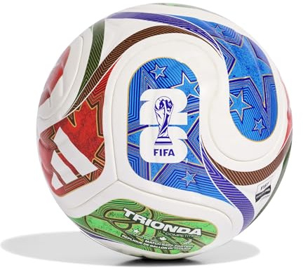 adidas Pallone da calcio FIFA World Cup 26™ Trionda per adulti unisex, bianco, 36 2/3 EU