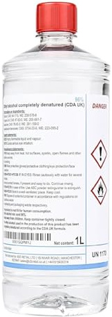 Ethanol Ethyl - denatured Alcohol 96% 1L - 2L - 6L (3 Litres)