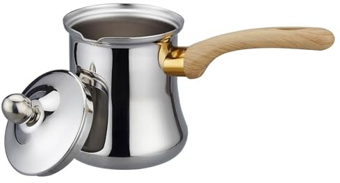 SANQIAHOME Quality Turkish Coffee Pot Set, 720ml(24oz),Coffee Maker, Chai Pot, Arabic,Briki Greek Coffee Pot, Coffee Warmer and Butter Melting Pot, Coffee Cezve