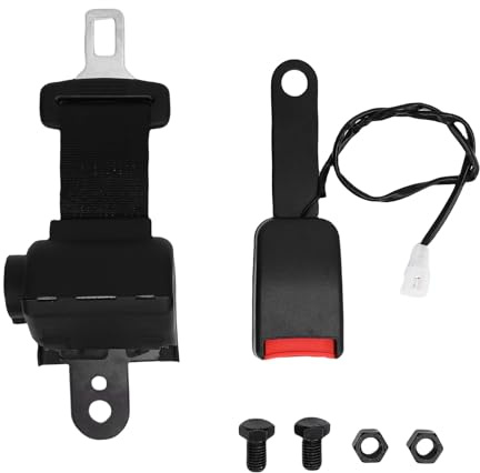 Fafeicy Ceinture de sécurité Réglable à 2 Points Ceinture de Chariot élévateur Rétractable 43.3 Pouces de Ligne de Service Lourdes avec Installation Sécurisée Rapide pour les Véhicules