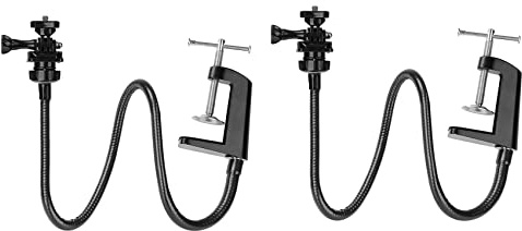 Stineng 2 soportes para cámara web, soporte mejorado para cámara web con brazo flexible de cuello de cisne y abrazadera, apto para webcam C920, C922, C930