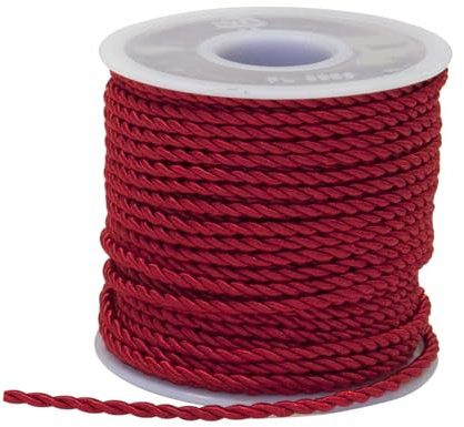 Nastro corda cordino ROSSO 3 mm x 25 metri