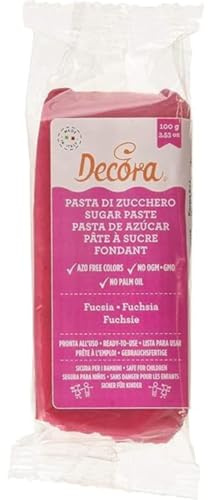 Decora 0310176 Pasta Di Zucchero Fucsia 100 G