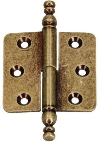 KOTARBAU Zierscharniere 45x45mm Möbelband Stilbänder Möbelscharnier Universal Rostabweisend Links Robust Praktisch Alt Messing