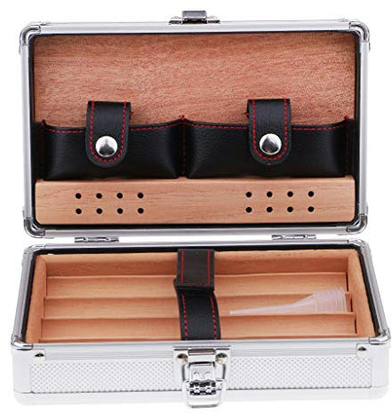 Tubayia Zigarrenkiste Zigarre Humidor Box Reise Zigarrenetui Geschenk für Zigarrenliebhaber