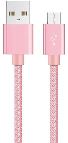 Micro USB Cable 3.0A Android Charger Lead Fast Charge for Huawei P Smart 2019 P8 Lite Y9 Y7 Y6 Compatible Fast Charging Phone Wire sync Lead (3 m, Rose)