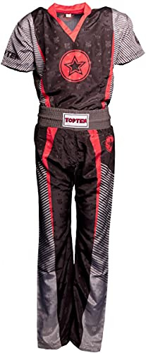 TOP TEN Kickboxuniform „Big Star“ - rot, Gr. XL = 190 cm