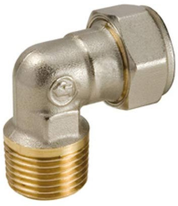 316Y002 Racor codo 90° rosca macho, para tubos cobre 3/4x22 GIACOMINI