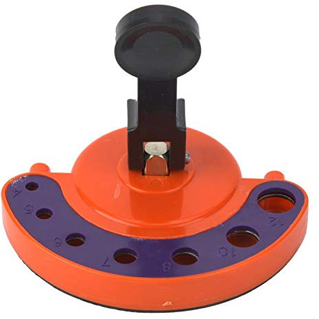 Guía de brocas de diamante Localizador de aberturas de vidrio Juego de accesorios de plantilla de sierra de apertura de orificio de baldosas de cerámica ajustable con ventosa de base de vacío