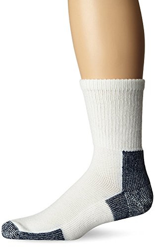 Thorlo XJ Calzini da Corsa, Bianco/Navy, M Unisex-Adulto