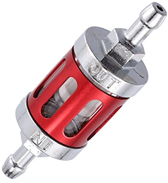 X AUTOHAUX Red Universal 8mm Fuel Filter for Motorbike ATV Dirt Bike | Engine inline gas fuel line filter replacement, Filters