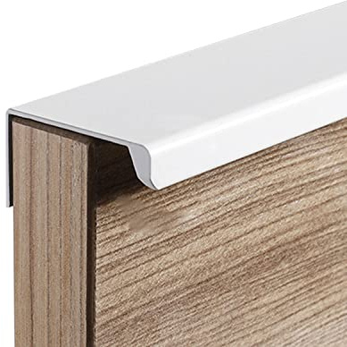 JNRFTY 10 Piezas Tiradores Para Cocina Negro Tiradores Armarios,Manijas de Cajón de Estilo Moderno Con Tornillos Para gabinetes, Cajones, Zapateros, Mesitas de Noche-Largo total 120MM,Blanco