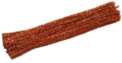 Yurosiay 100 Stück Glitzer Pfeifenreiniger 30×0.6cm Bunt Chenilledraht Mit Glitzer Pfeifenputzer Basteln Biegeplüsch DIY Pfeifenputzerdraht Biegbar Chenille Stiele für DIY Craft Dekor Braun