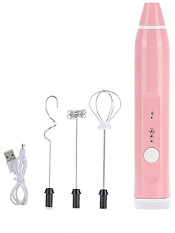 GaRcan Batidora batidora de 3 velocidades, Espumador de Leche, Mezcla USB de Mano, batidora de Cocina para Huevos, batidora para Hacer Burbujas