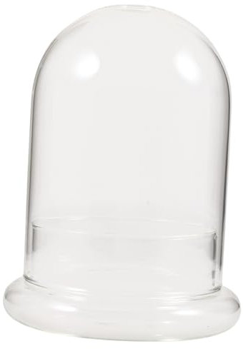 TOPPERFUN Decorative Clear Glass Dome Terrarium -landscape Vase for Plants Flowers Home Decor Artistic Display Cloche Jar for Patio Lightweight Design
