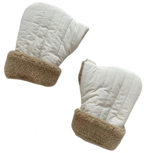 Fazvncv 1 Paar winddichte warme Fäustlinge für Roller, Fahrräder, Baumwollhandschuhe für Kinder, Outdoor-Reiten, kaltes Wetter, Handmuffs