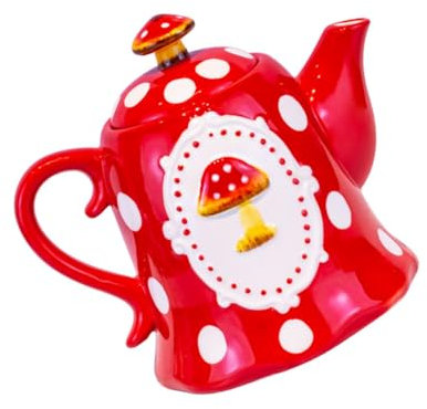 GRIRIW Hervidor De Cerámica Tapa De Gran Capacidad, Resistente Al Calor y Almacenamiento Seguro, Blanco, Adecuado Para Uso Doméstico Servir Té, Tetera Funcional Para Cocina Familiar