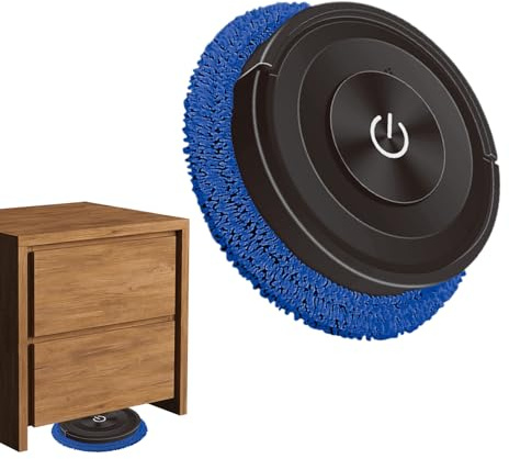Eastuy Fregona Robot | Aspirador y Fregador 2 en 1 para Hogar - Robot de Limpieza Silencioso para Suelos de Madera, Pelo de Mascotas, Cocina y Espacios Pequeños