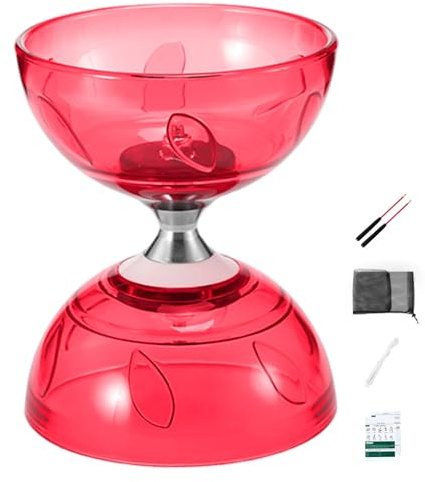 Yoyo Professional, Diabolo, chinesisches Yoyo mit Ersatzseil & Stöcken & Anleitung, Profi für Anfänger, erfahrene Spieler