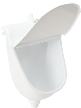 Urinal Mit Deckel Wasserlose Urinale Wand Pissoir, Männliche Plastik Toilette Wiederverwendbare WasserlosesUrinal Mit Verschluss Abwasserrohr, für Außenbereich Camping Garagen Gärten Toilette