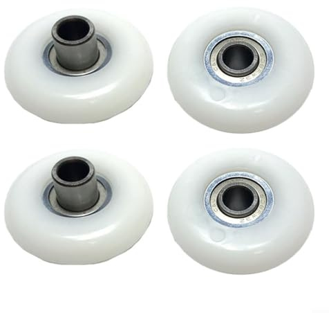 Set di 4 pulegge di ricambio con cuscinetti per seggiolini per vogatore, adatte per attrezzature da fitness, tra cui cyclette