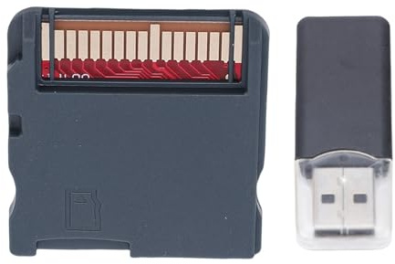 Scheda di Memoria per Videogiochi, Annadue Adattatore Flashcart per Console NDS MD GB GBC Famicom PCE, Set Nero WOODHK