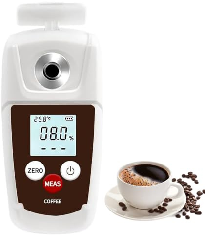 Digital Coffee Tds refraktometer, 0~22 % kaffemätare | ficktest med hög precision, 0,2 % noggrannhet, temperaturkompensation och IP67-skydd, för testning och bryggning