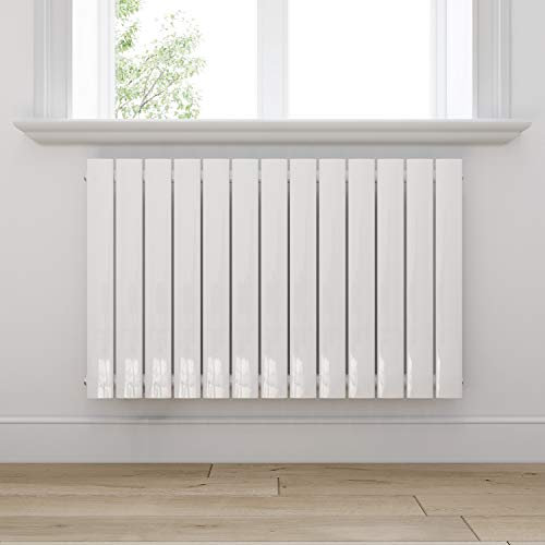 ELEGANT Design Heizkörper 630x1001mm Einlagig Badezimmer/Wohnraum Seitenanschluss Weiß Flachheizkörper Badheizkörper Radiator