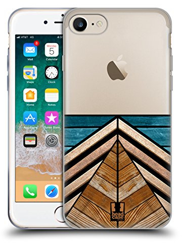 Head Case Designs Miroir Collection en Bois Décorative Coque en Gel [Protection de Qualité Militaire] Compatible avec Apple iPhone 7/8 / SE 2020 & 2022 Et Compatible avec MagSafe