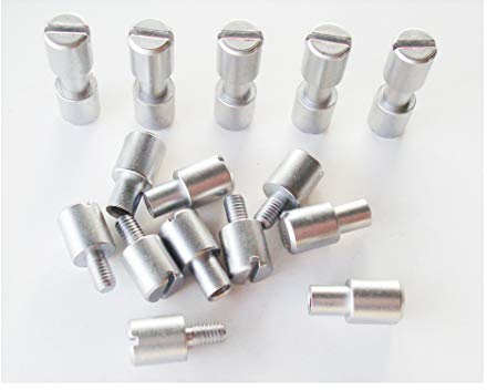 MYIW Tornillo y pernos de cuchillo de bolsillo, cuchillos EDC Corby cuchillos pivote Pin sujetadores remaches, DIY cuchillo mango pernos, paquete de 10 juegos (Acero inoxidable)