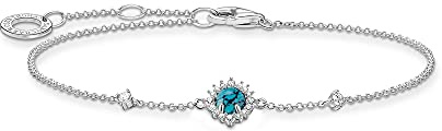 THOMAS SABO Damen Armband Stein Türkis 925 Sterlingsilber A2023-405-17-L19V