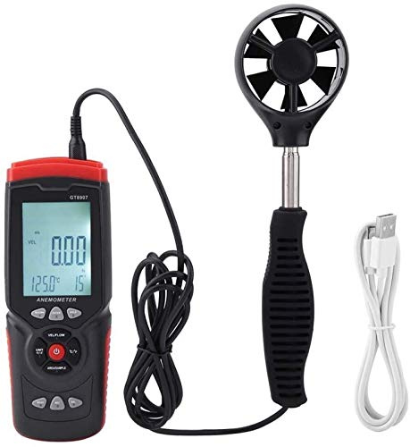 Metal Detector Digital Anemometer Professional Precise Multi-function Wind Speed Temperature Air Flow Gauge
