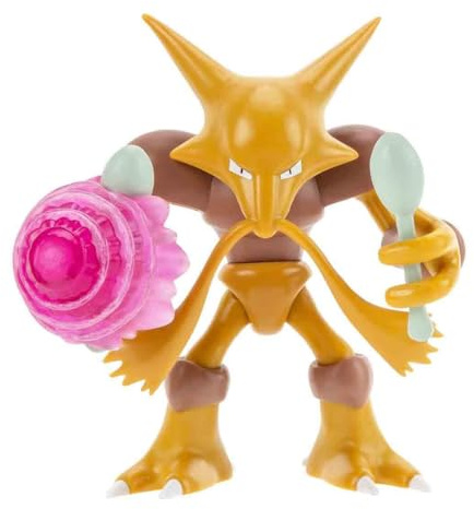 Pokémon Pokemon Figur Simsala Alakazam – 11 cm Figuren - Neue Welle 2024 - Offiziell Pokemon Spielzeug