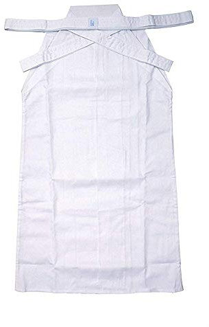 Rubruan Kampfsport Kendo Kenjutsu Uniform - Traditionelle Japanische Schwertkampfkunst Kostüm Karate Ninja Aikido Training Kleidung Hakama Hose für Männer Frauen (L, Weiß)